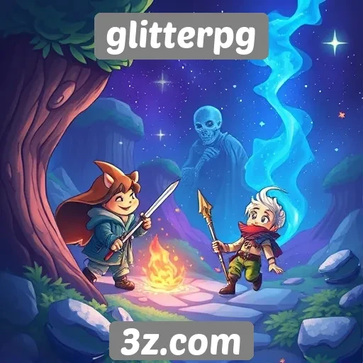 Visão geral das funcionalidades do Glitterpg